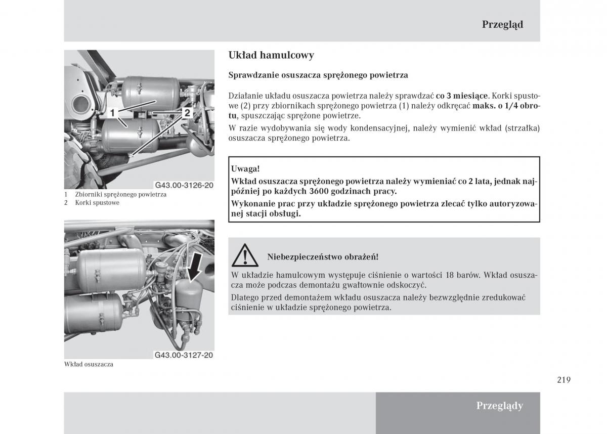 Mercedes Benz Unimog U3000 U4000 U5000 instrukcja obslugi / page 220