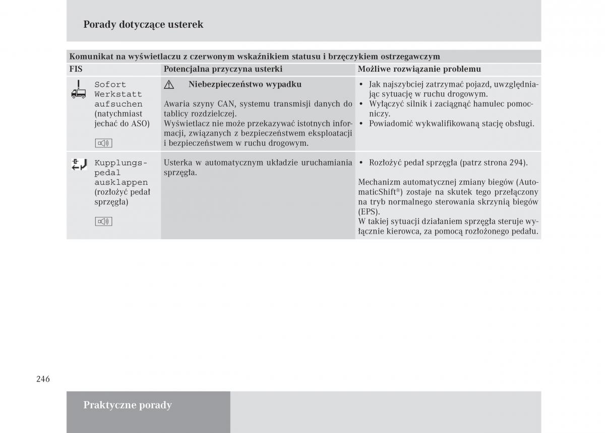 Mercedes Benz Unimog U3000 U4000 U5000 instrukcja obslugi / page 247