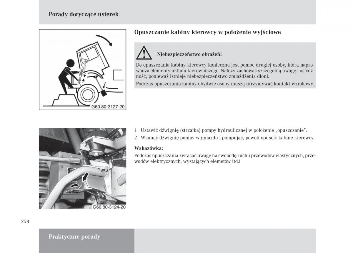 Mercedes Benz Unimog U3000 U4000 U5000 instrukcja obslugi / page 259