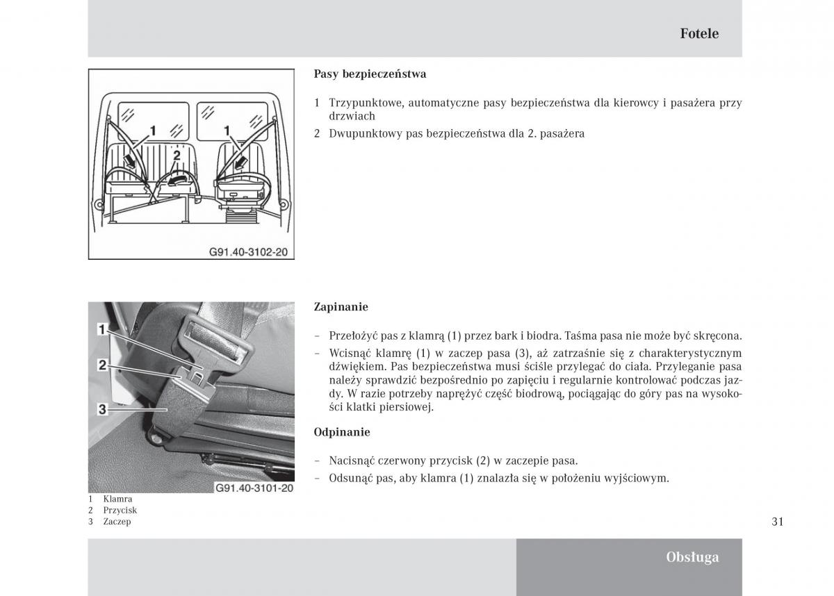 Mercedes Benz Unimog U3000 U4000 U5000 instrukcja obslugi / page 32