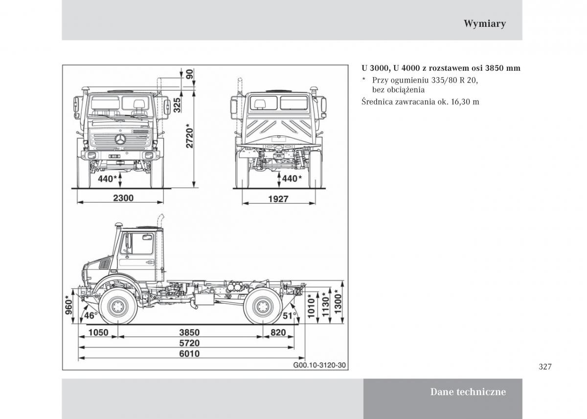 Mercedes Benz Unimog U3000 U4000 U5000 instrukcja obslugi / page 328