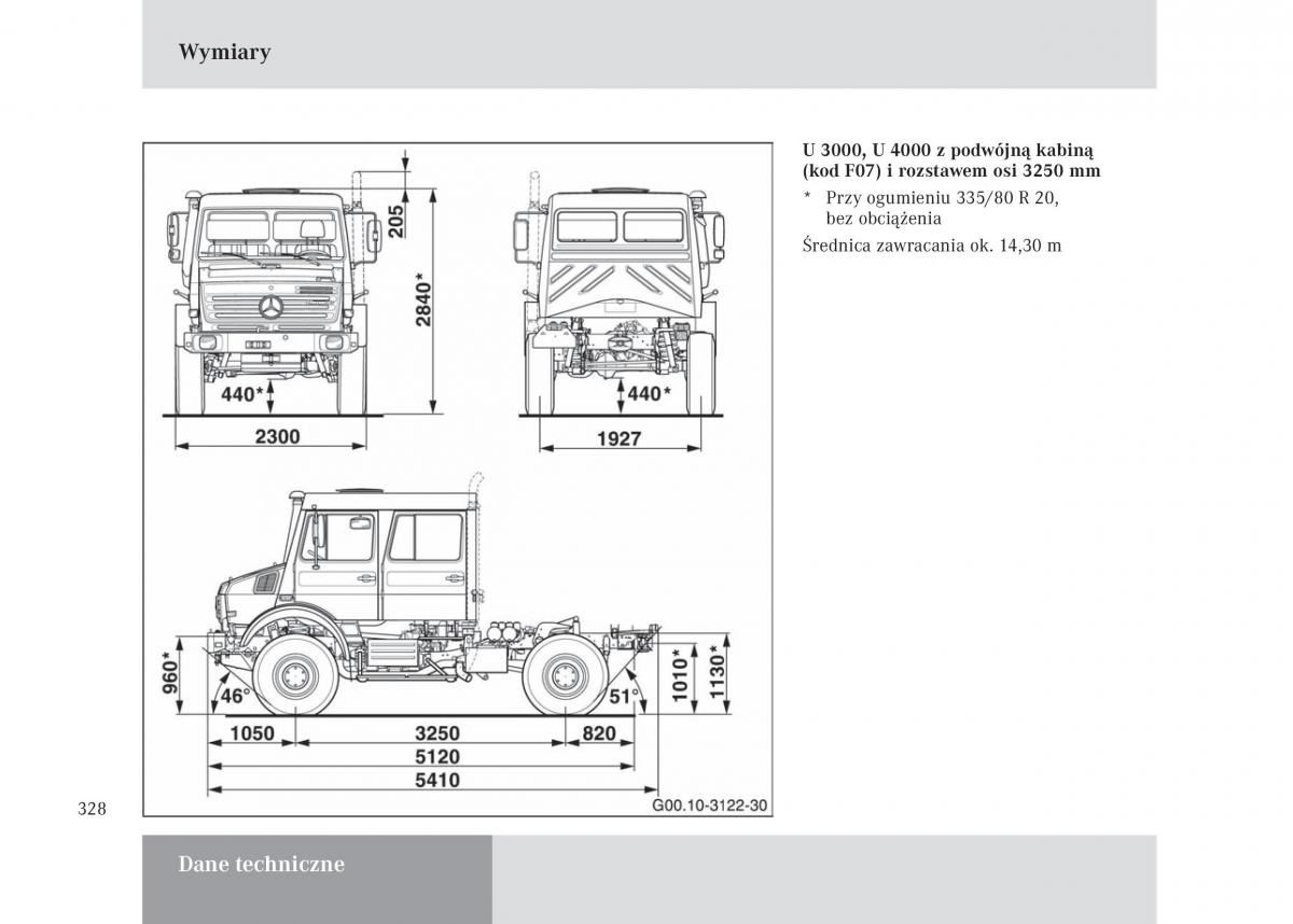 Mercedes Benz Unimog U3000 U4000 U5000 instrukcja obslugi / page 329