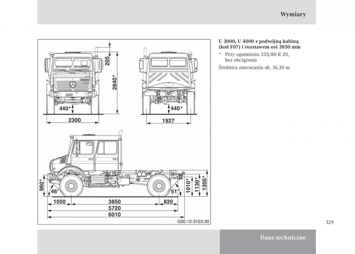 Mercedes Benz Unimog U3000 U4000 U5000 instrukcja obslugi / page 330