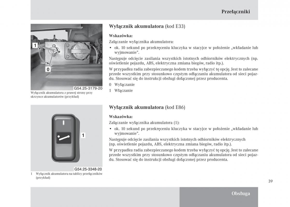 Mercedes Benz Unimog U3000 U4000 U5000 instrukcja obslugi / page 40