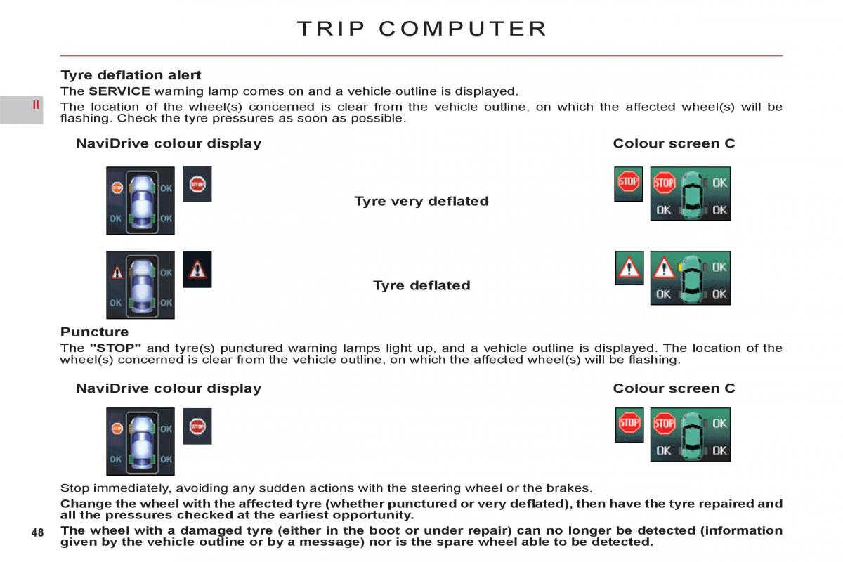 Citroen C6 owners manual / page 50