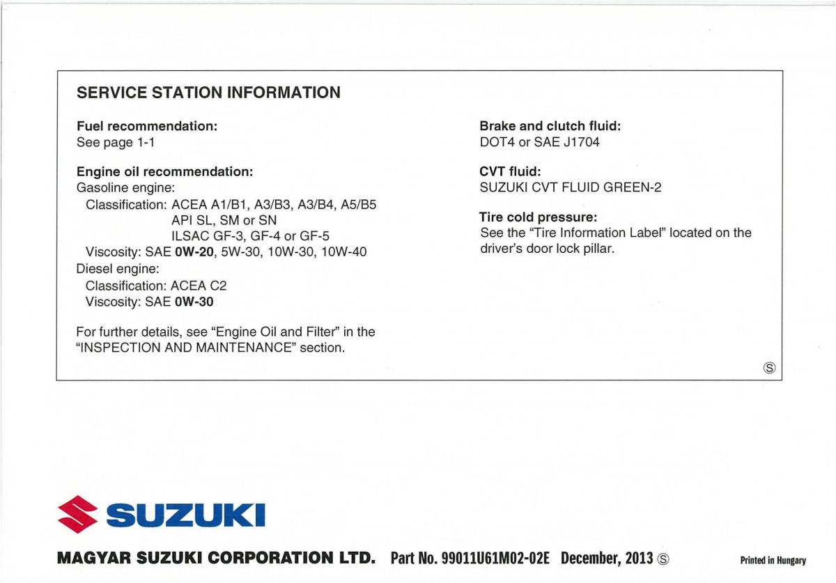 Suzuki SX4 S Cross owners manual / page 454
