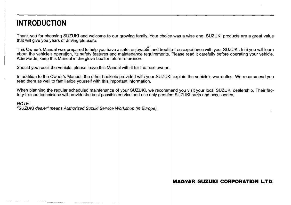 Suzuki SX4 S Cross owners manual / page 5