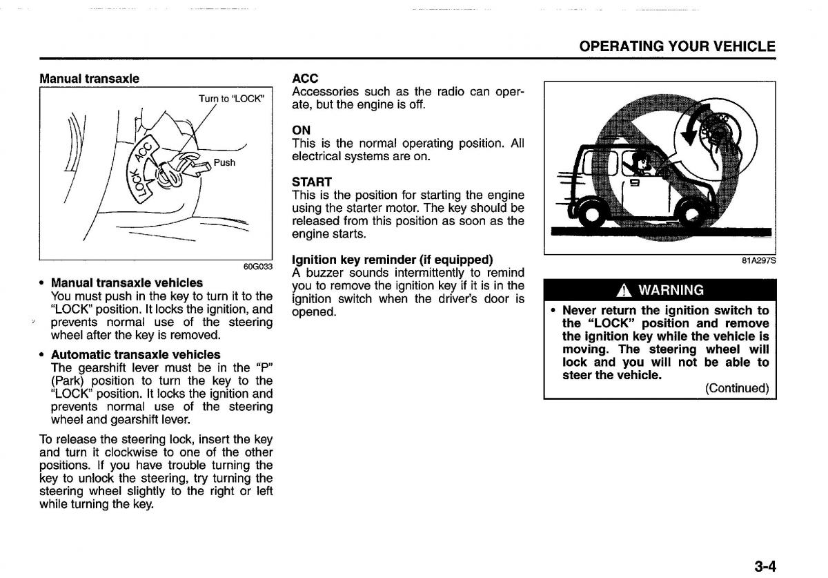Suzuki Swift IV 4 owners manual / page 111