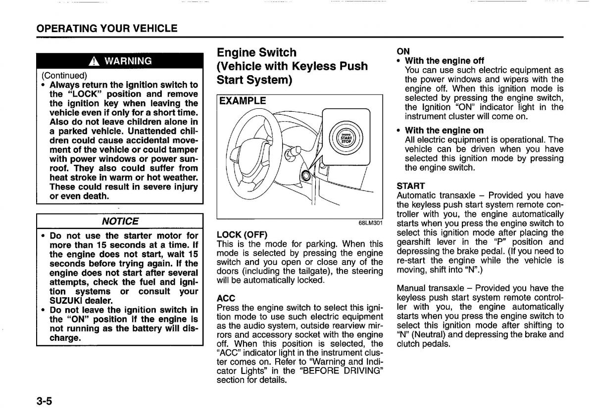 Suzuki Swift IV 4 owners manual / page 112