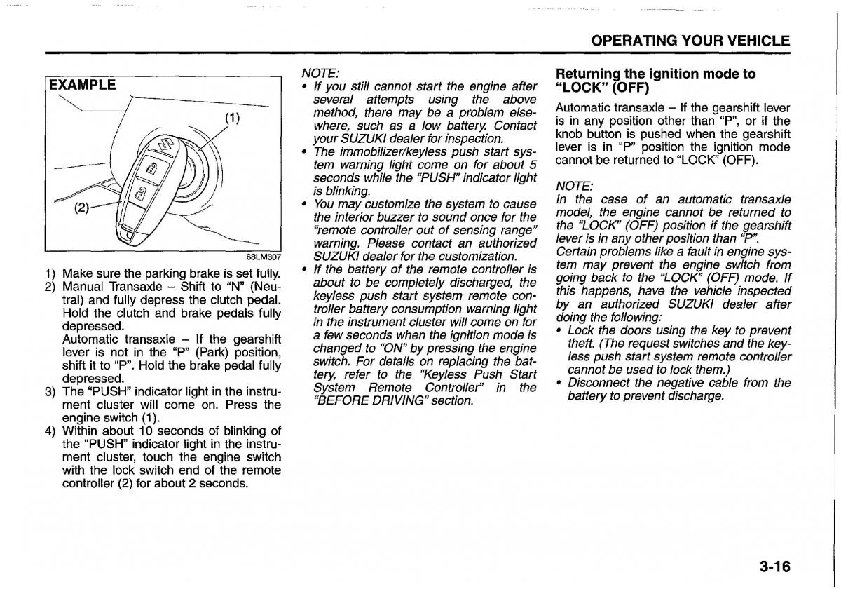 Suzuki Swift IV 4 owners manual / page 123