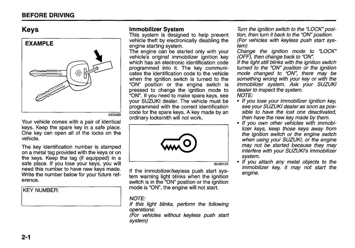 Suzuki Swift IV 4 owners manual / page 20