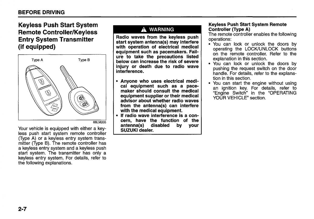 Suzuki Swift IV 4 owners manual / page 26