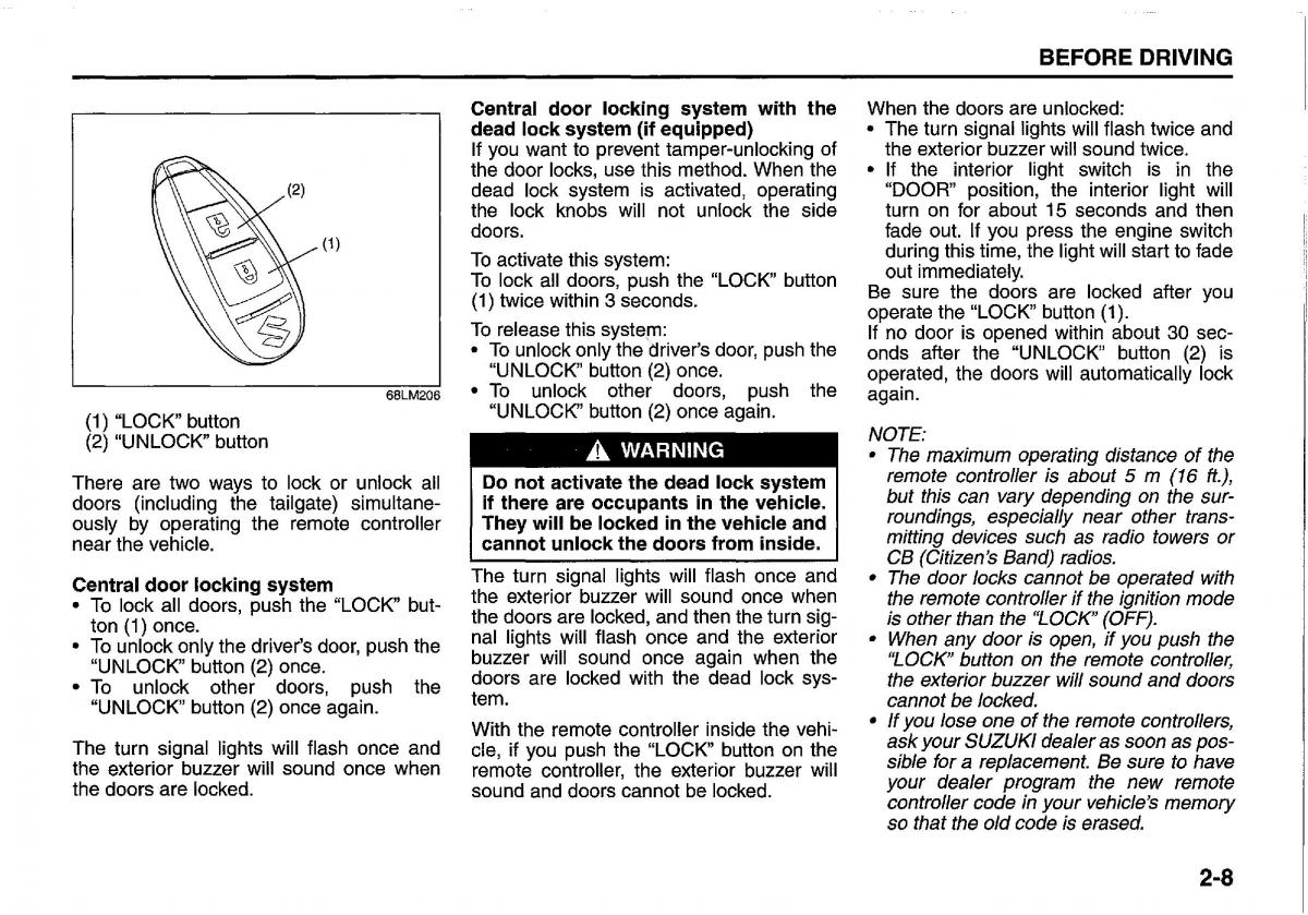 Suzuki Swift IV 4 owners manual / page 27