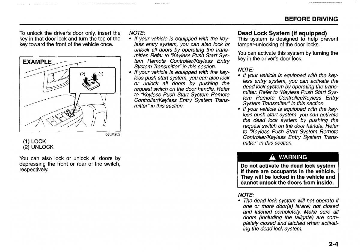 Suzuki Swift IV 4 owners manual / page 23