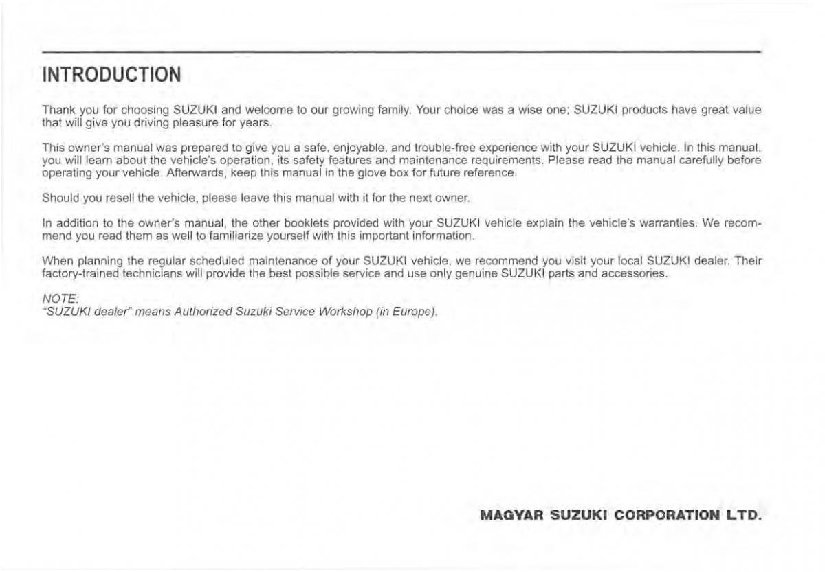 manual  Suzuki Vitara II 2 owners manual / page 5