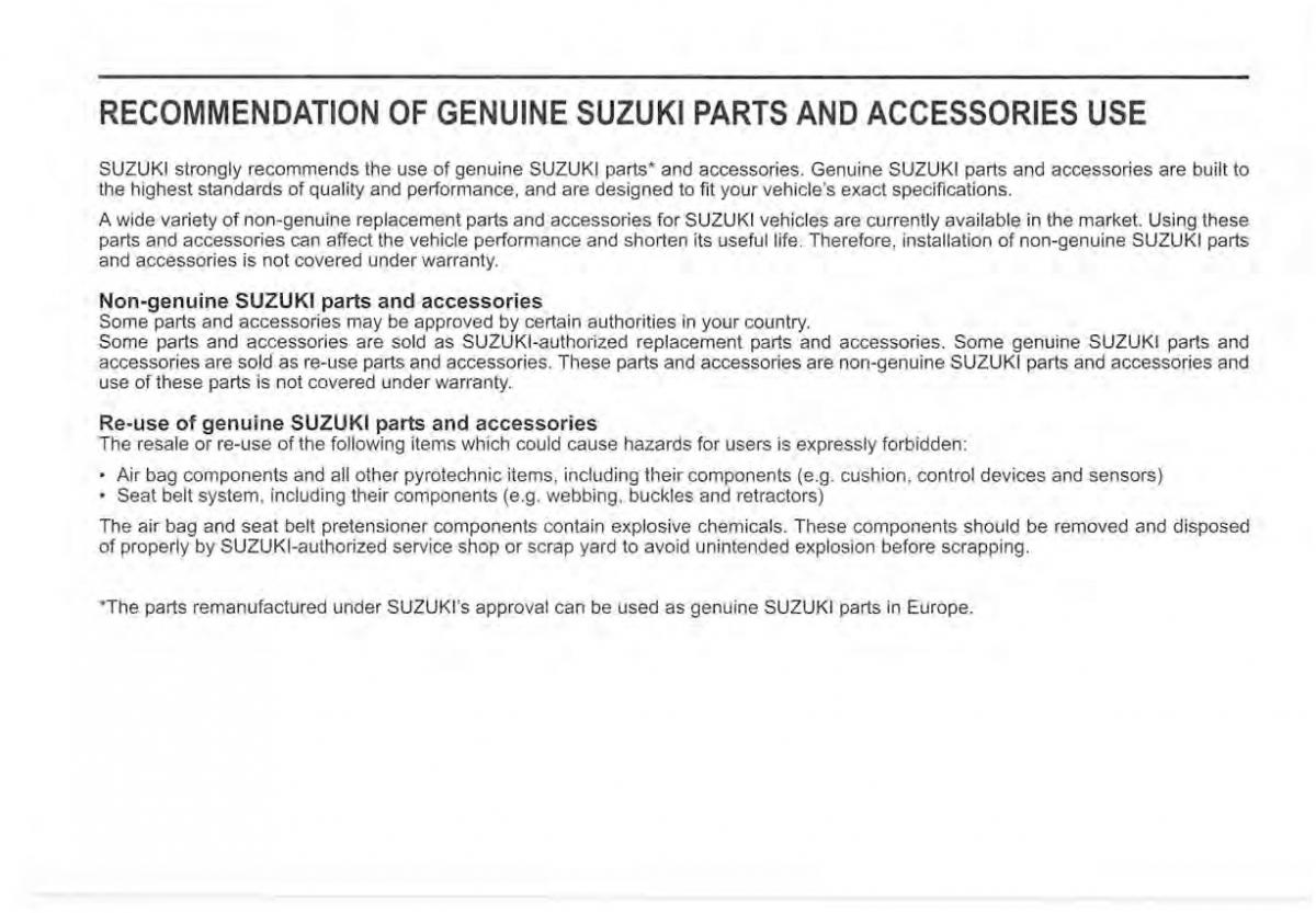 Suzuki Vitara II 2 owners manual / page 6
