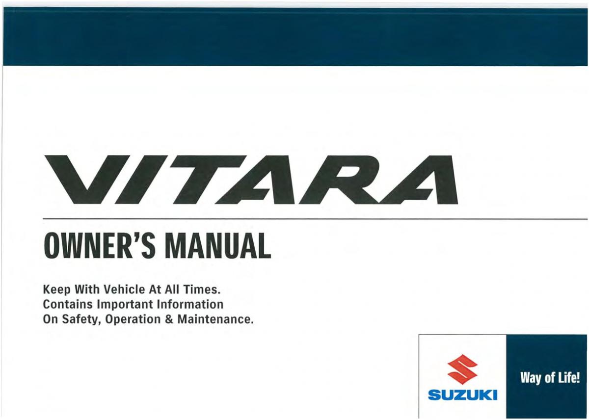 manual  Suzuki Vitara II 2 owners manual / page 1