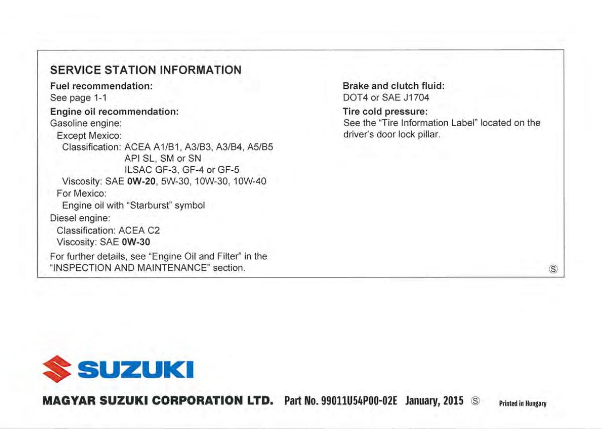 Suzuki Vitara II 2 owners manual / page 478