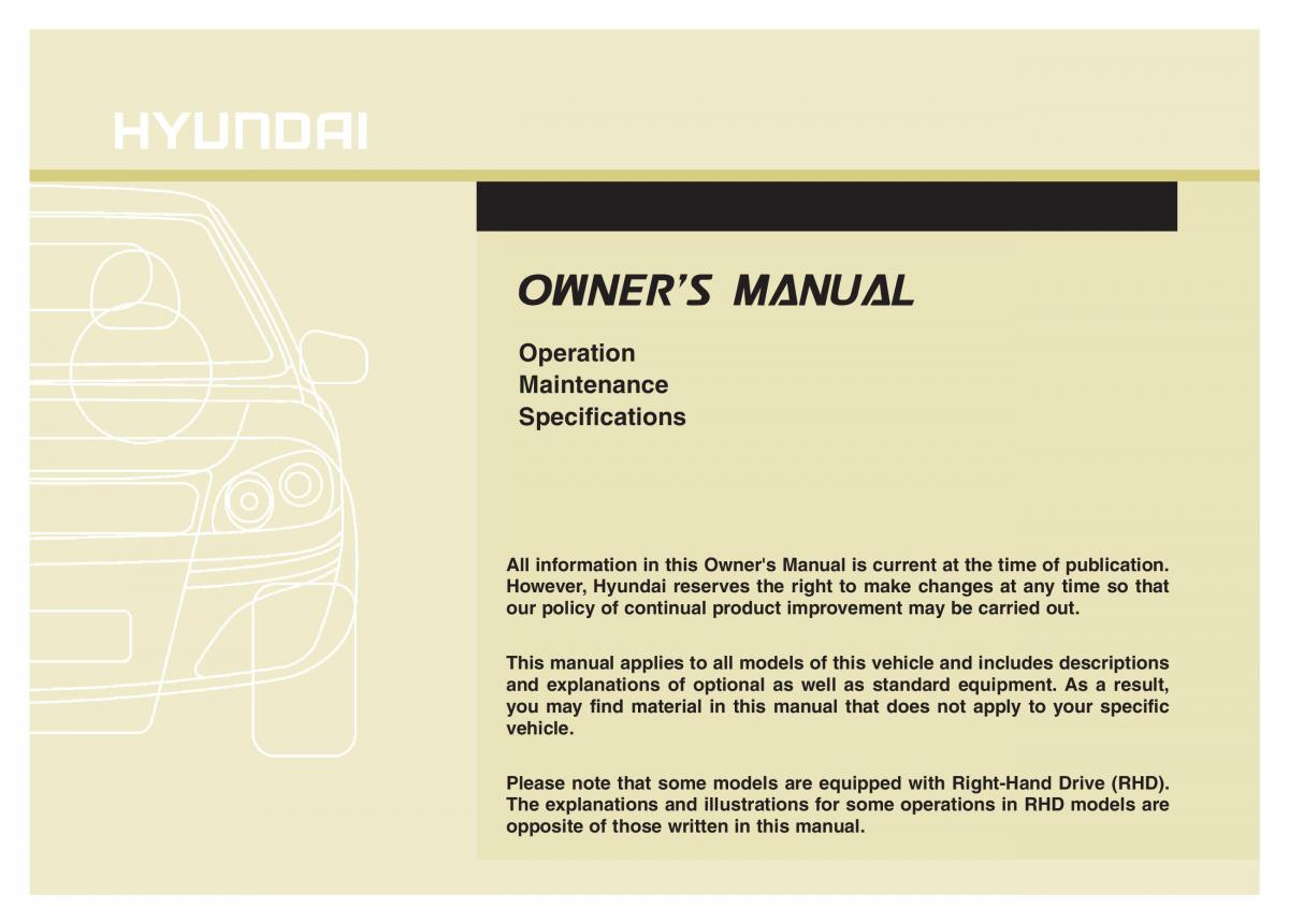 Hyundai Veloster I 1 owners manual / page 1
