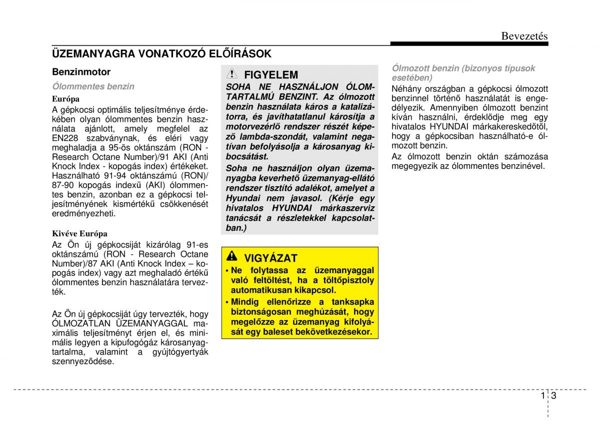 Hyundai Veloster I 1 Kezelesi utmutato / page 11