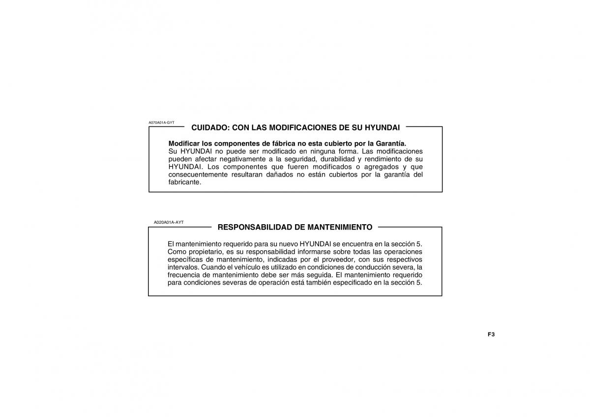 Hyundai Getz manual del propietario / page 3