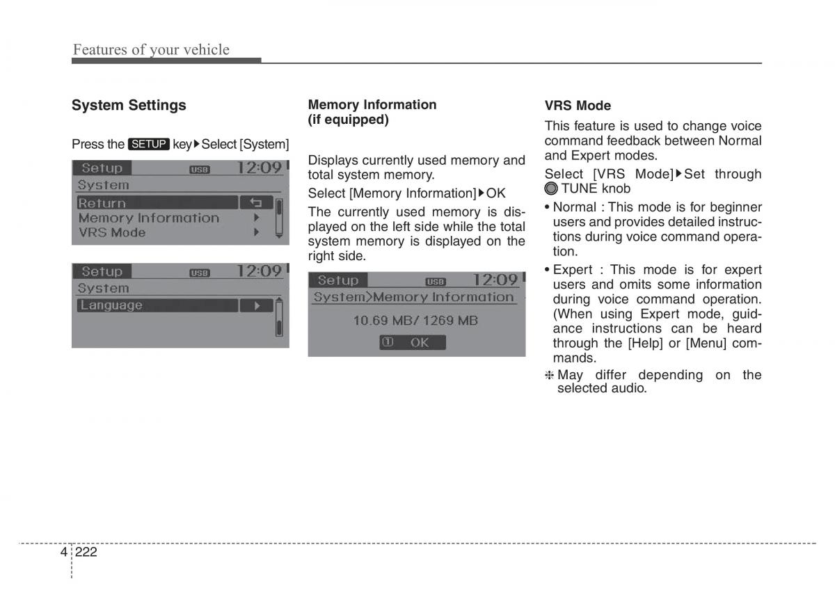 Hyundai Santa Fe III 3 owners manual / page 319