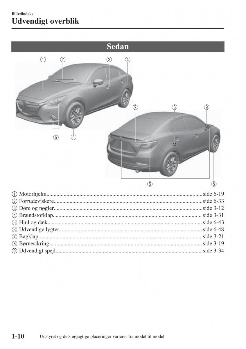 Mazda 2 Demio Bilens instruktionsbog / page 19