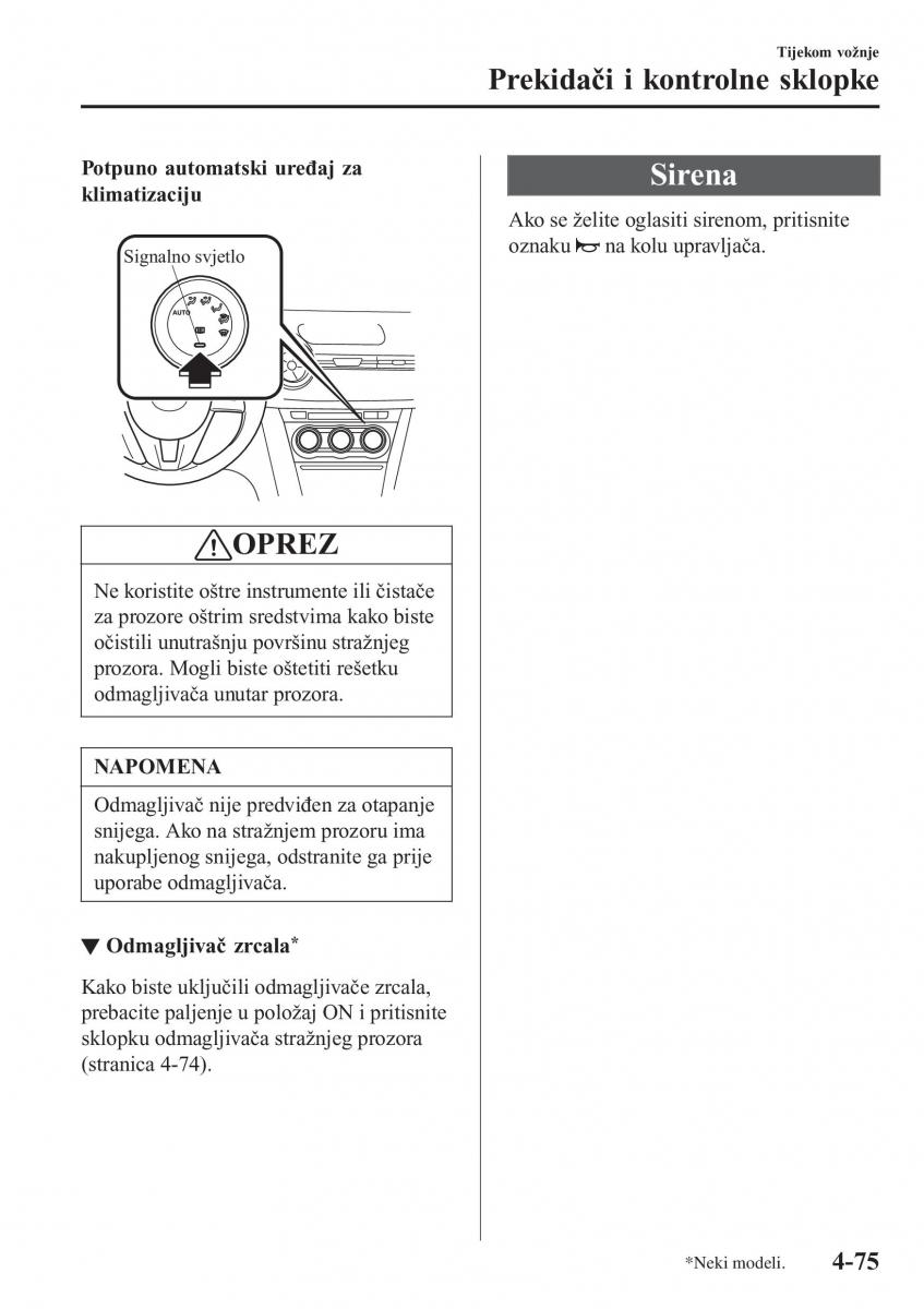 Mazda 2 Demio vlasnicko uputstvo / page 218