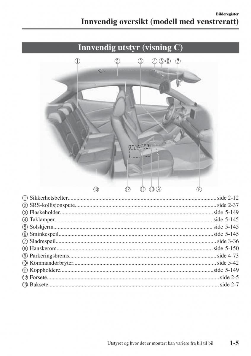 Mazda 2 Demio bruksanvisningen / page 14