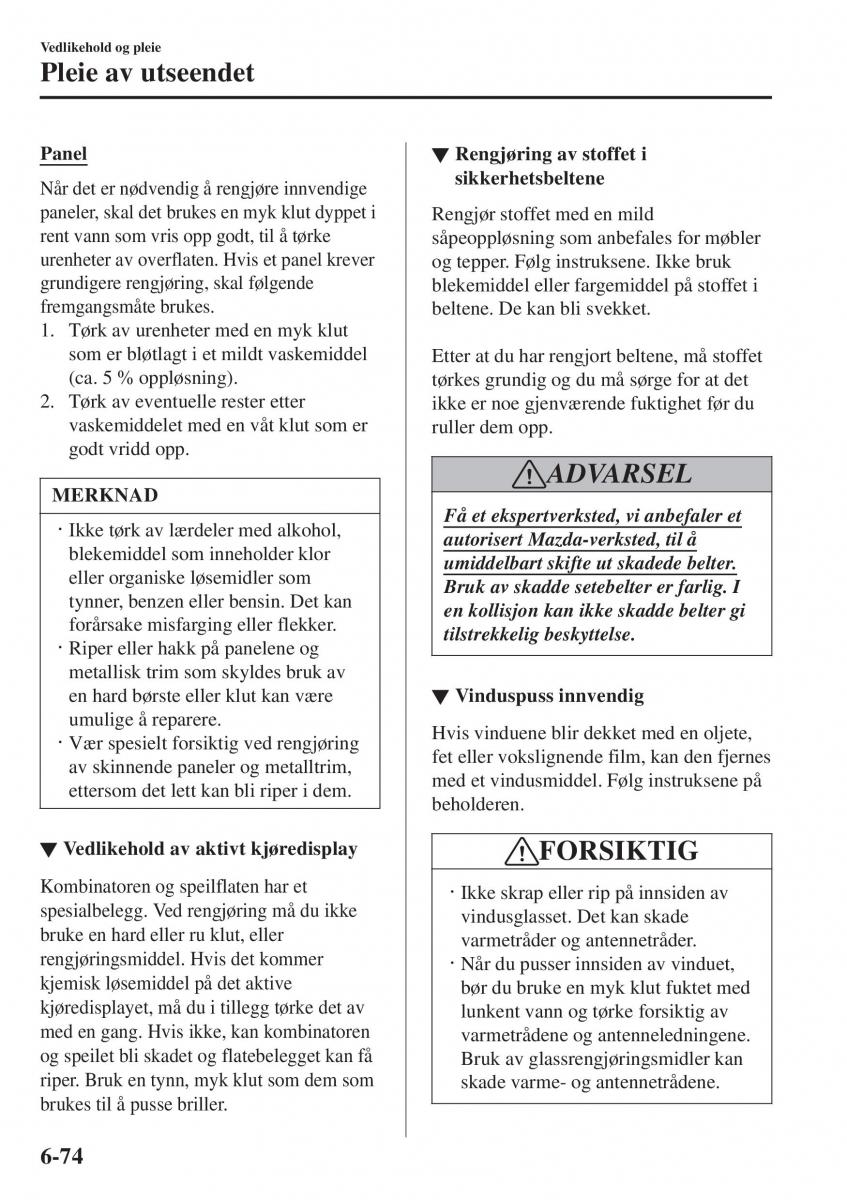 Mazda 2 Demio bruksanvisningen / page 517