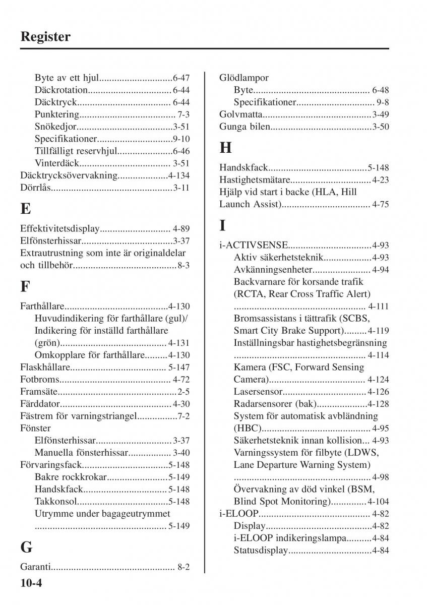 Mazda 2 Demio instruktionsbok / page 615