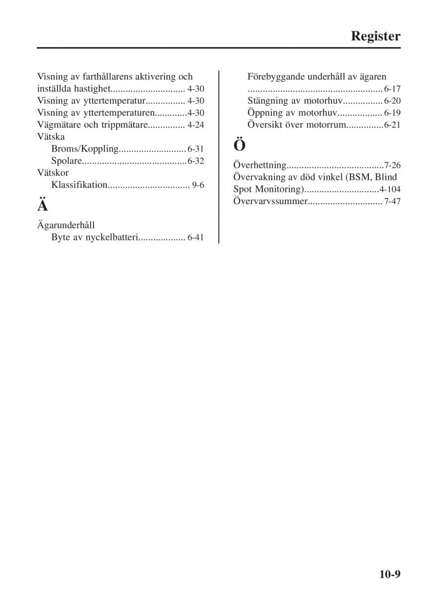 Mazda 2 Demio instruktionsbok / page 620