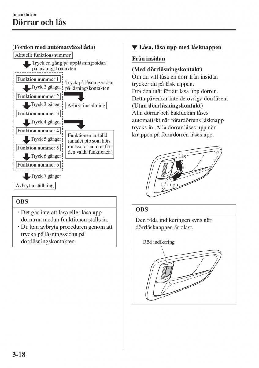 Mazda 2 Demio instruktionsbok / page 95