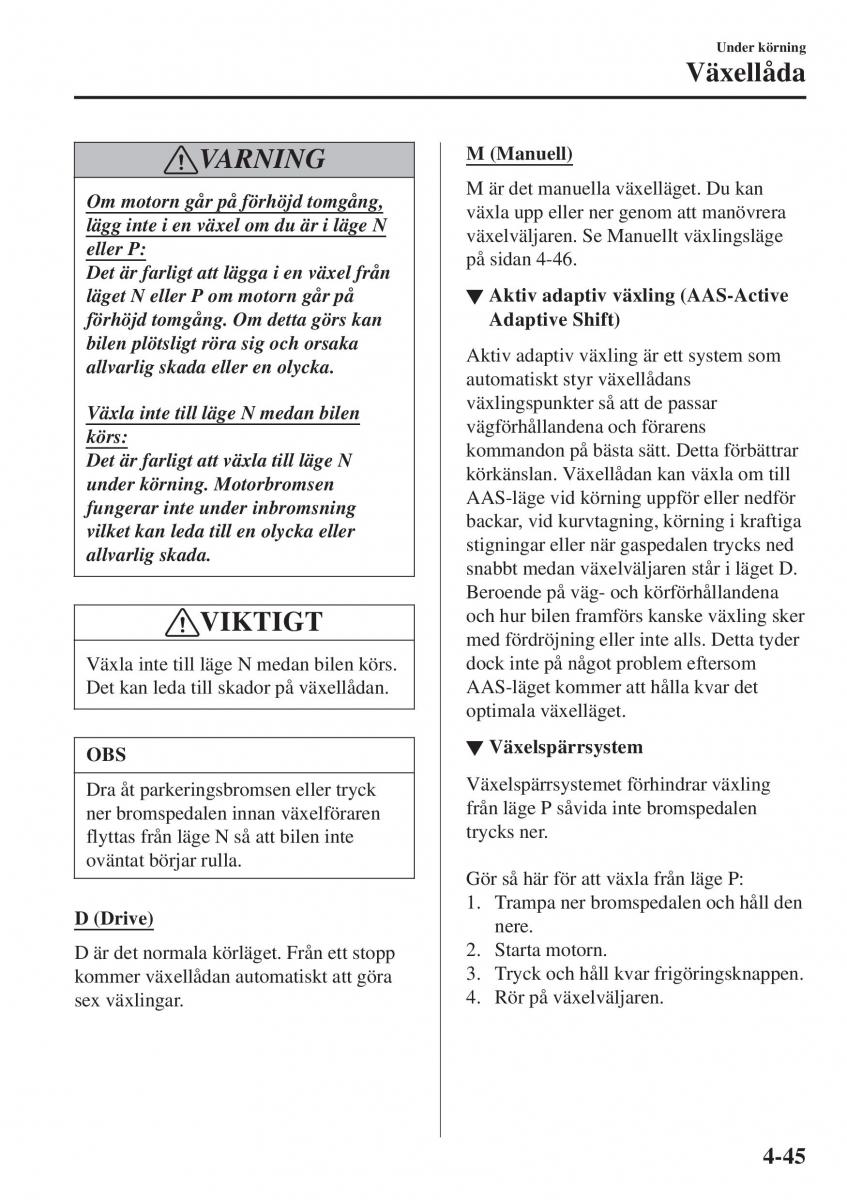 Mazda 2 Demio instruktionsbok / page 186