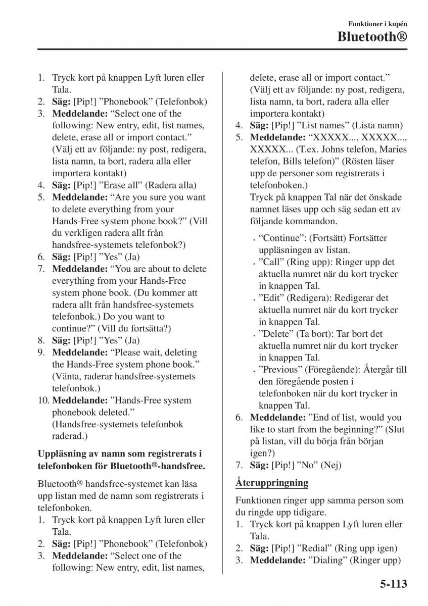 Mazda 2 Demio instruktionsbok / page 406