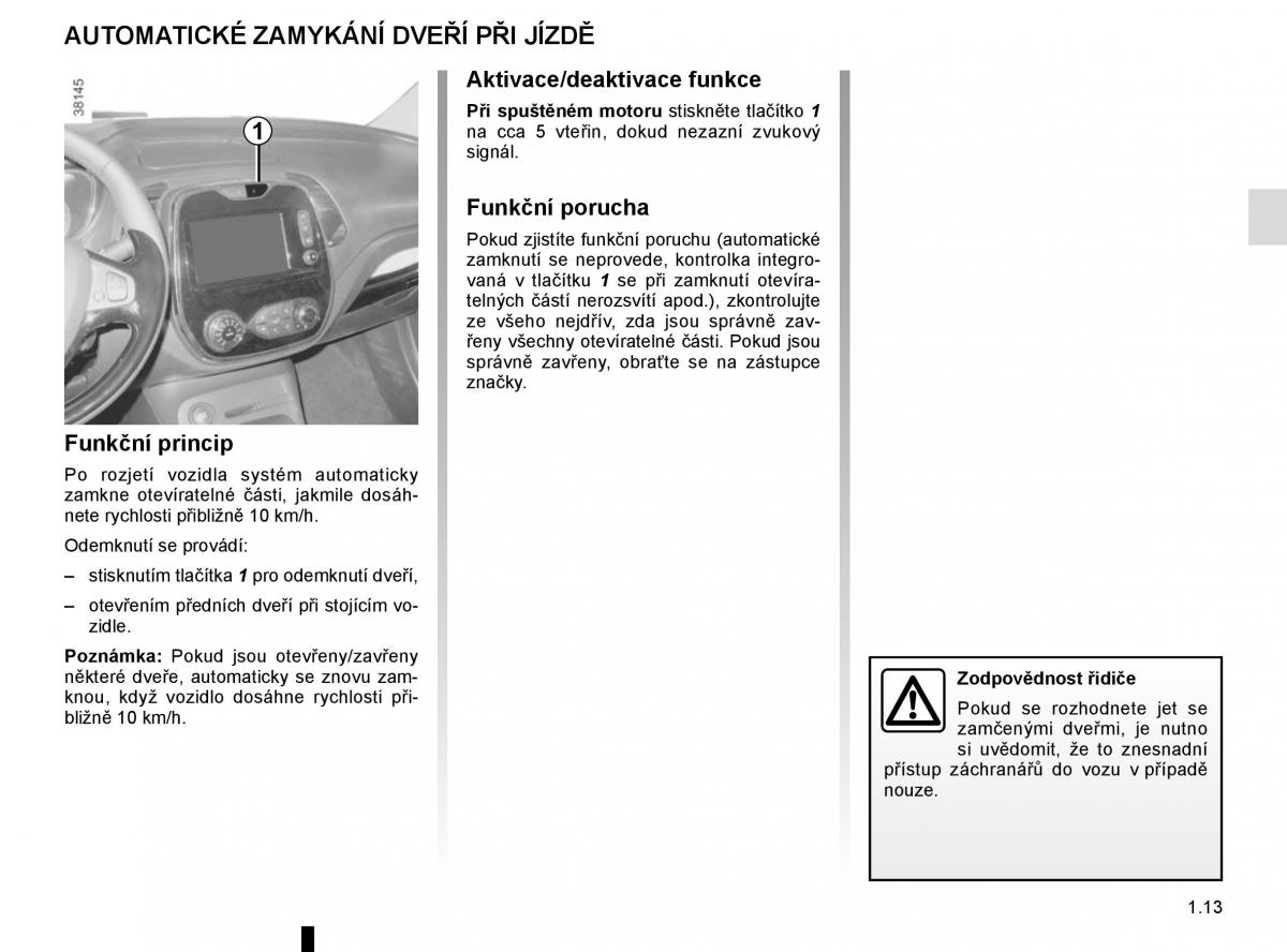 Renault Captur navod k obsludze / page 19