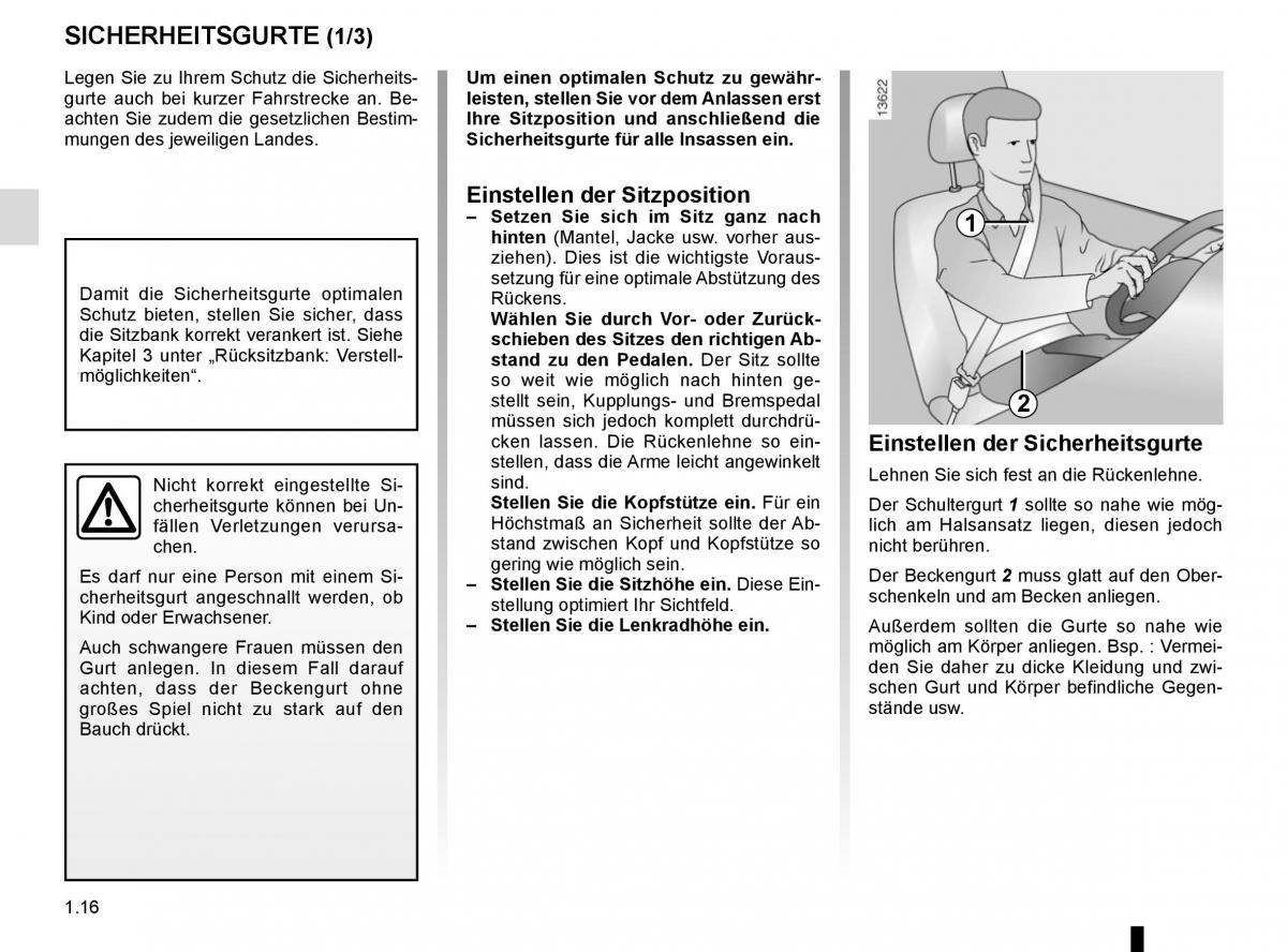 Renault Captur Handbuch / page 22