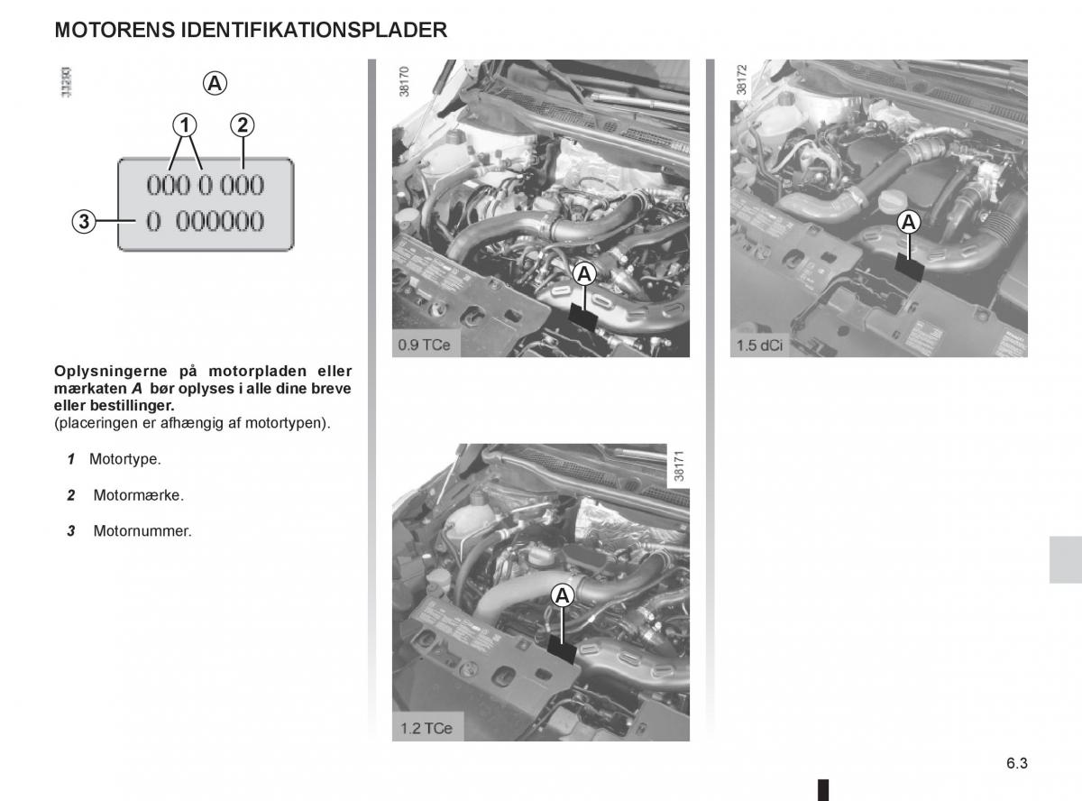 Renault Captur Bilens instruktionsbog / page 211