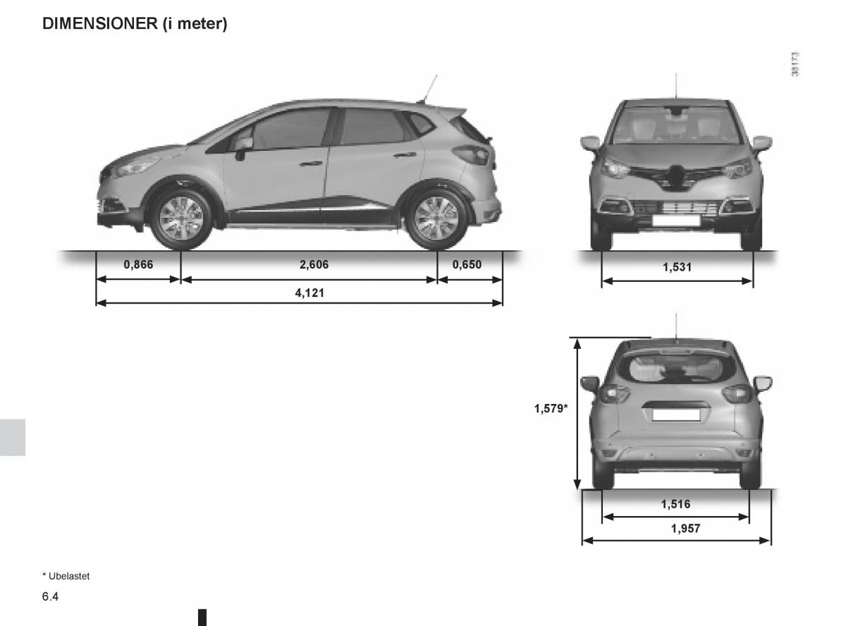 Renault Captur Bilens instruktionsbog / page 212