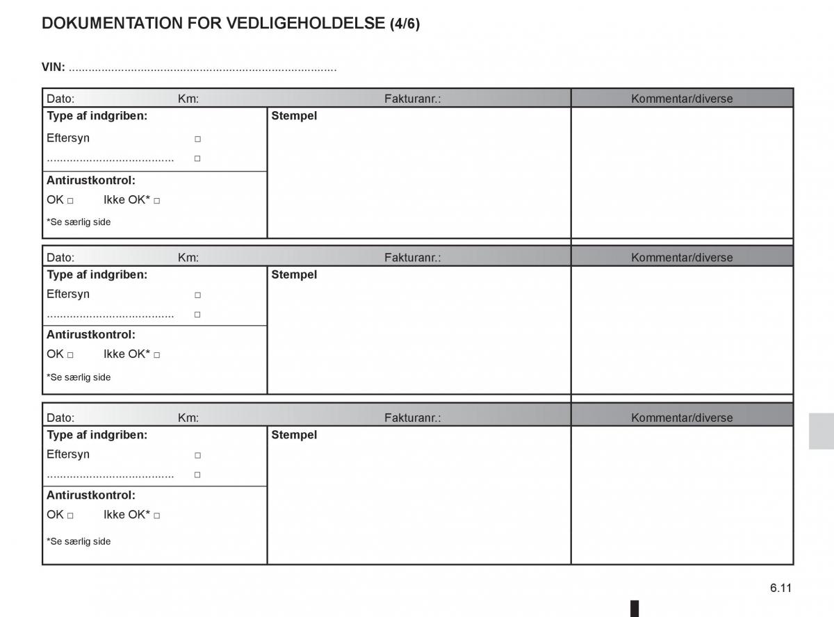 Renault Captur Bilens instruktionsbog / page 219