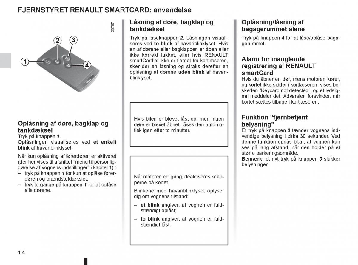 Renault Captur Bilens instruktionsbog / page 10