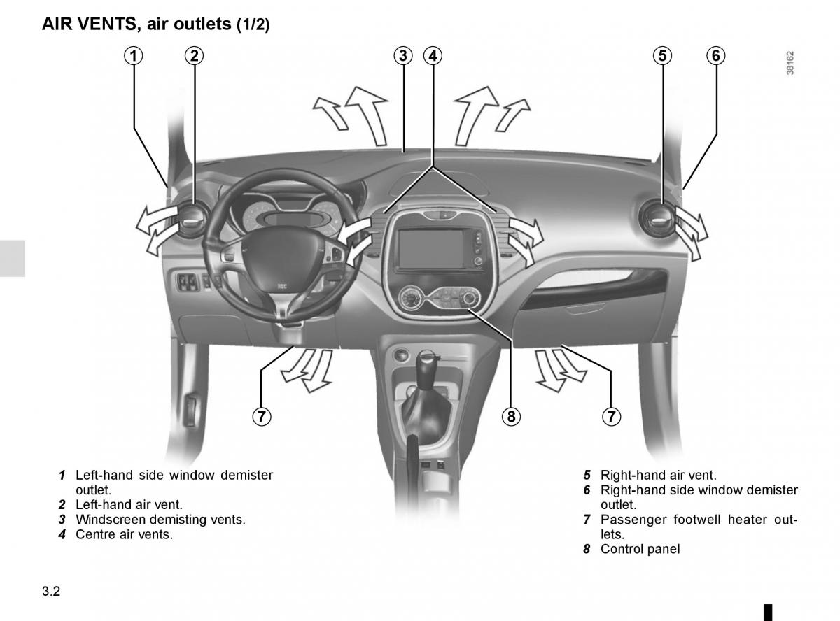 Renault Captur owners manual / page 128