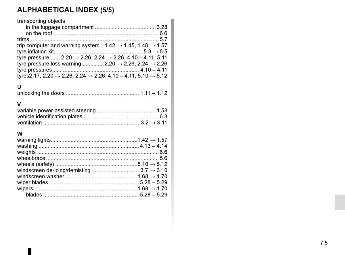 Renault Captur owners manual / page 241