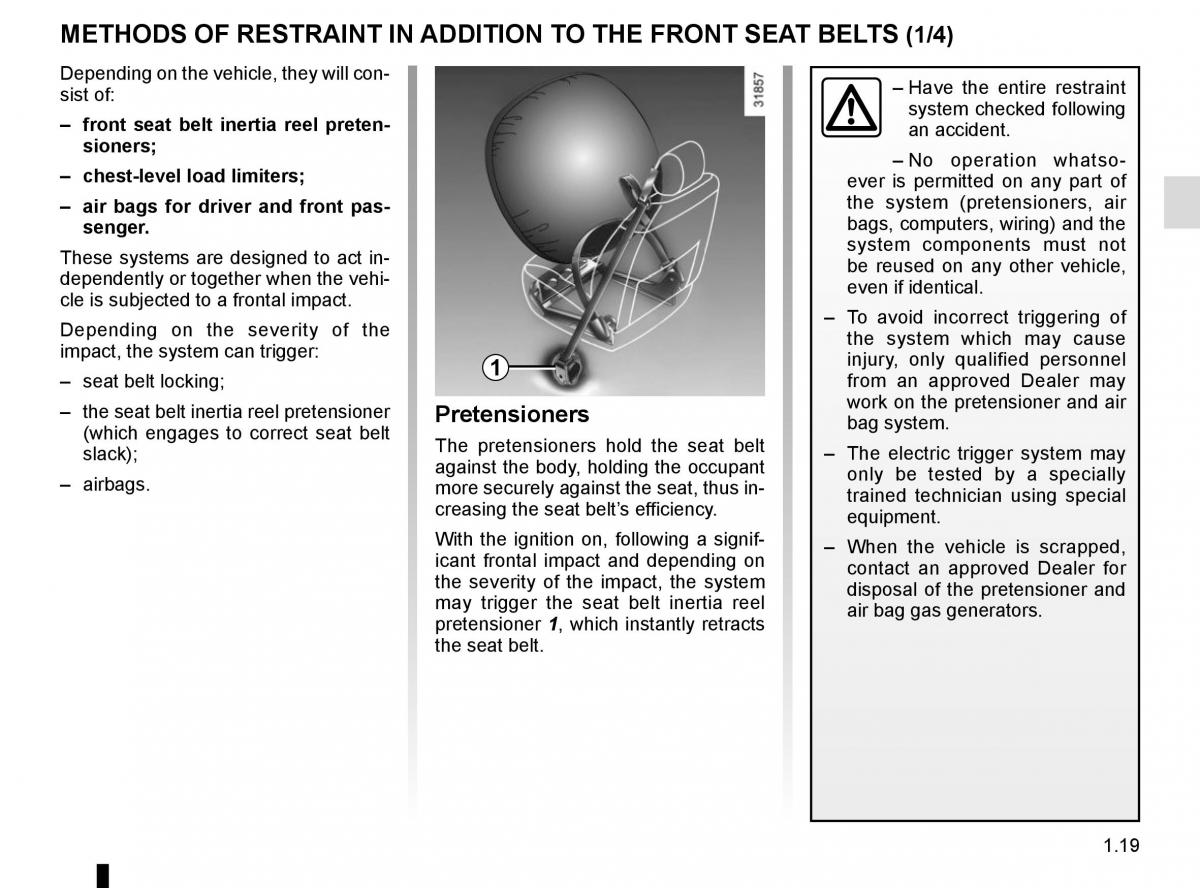 Renault Captur owners manual / page 25