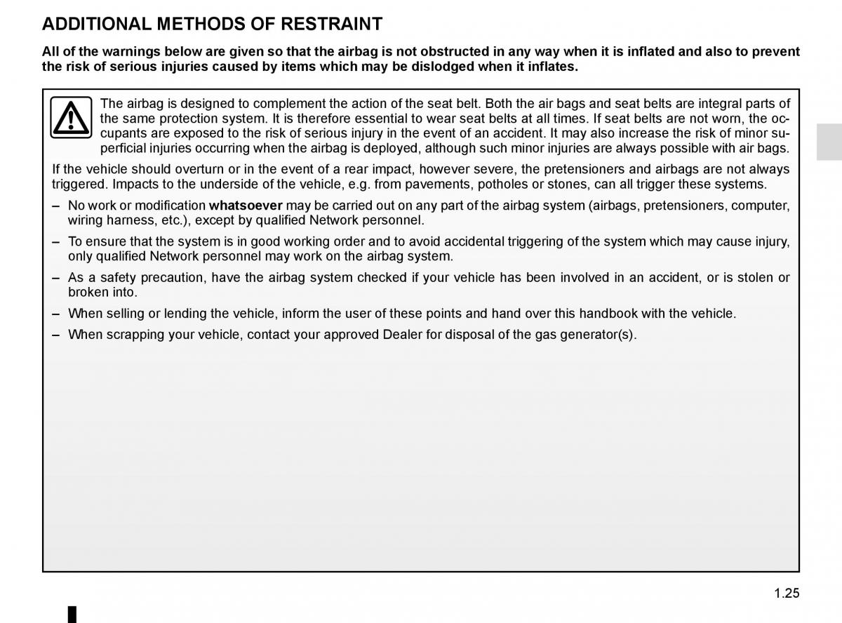 Renault Captur owners manual / page 31