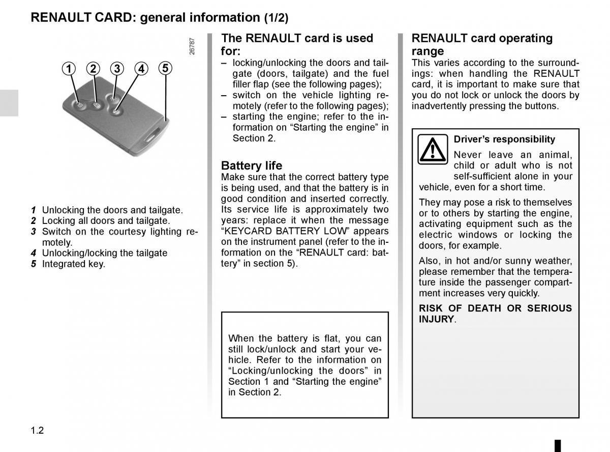 Renault Captur owners manual / page 8