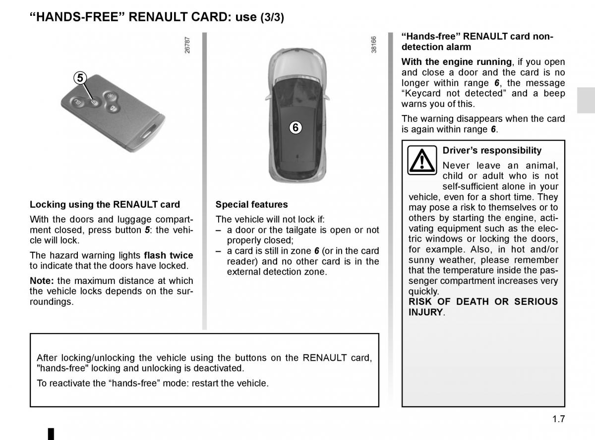 Renault Captur owners manual / page 13
