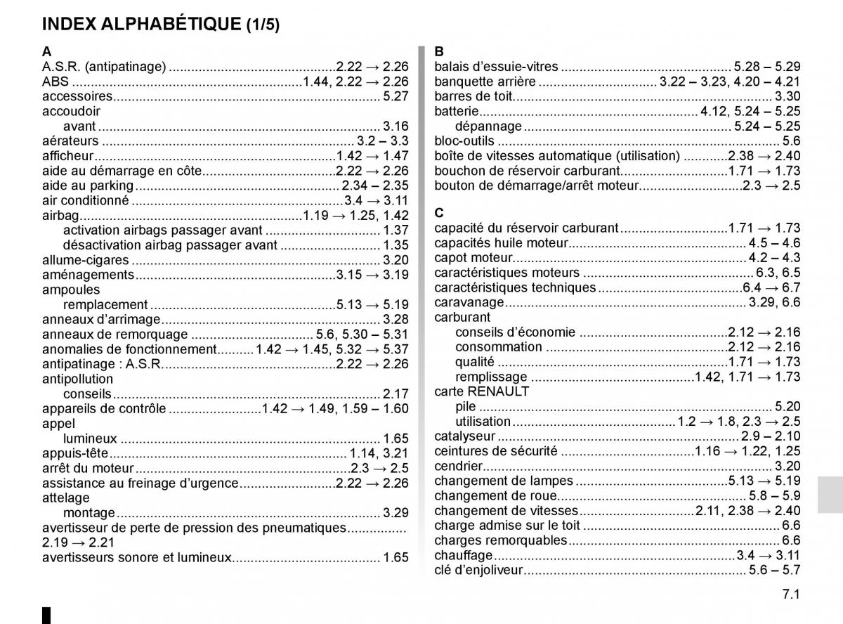 Renault Captur manuel du proprietaire / page 237