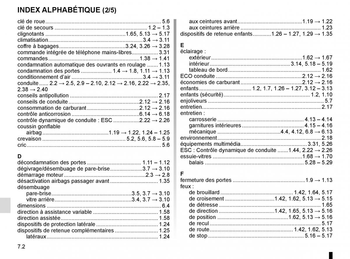 Renault Captur manuel du proprietaire / page 238