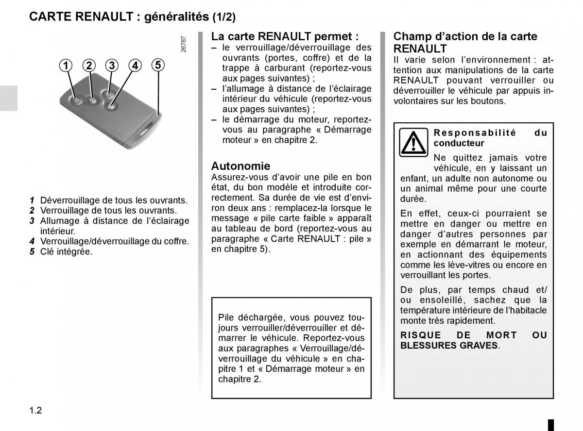 Renault Captur manuel du proprietaire / page 8